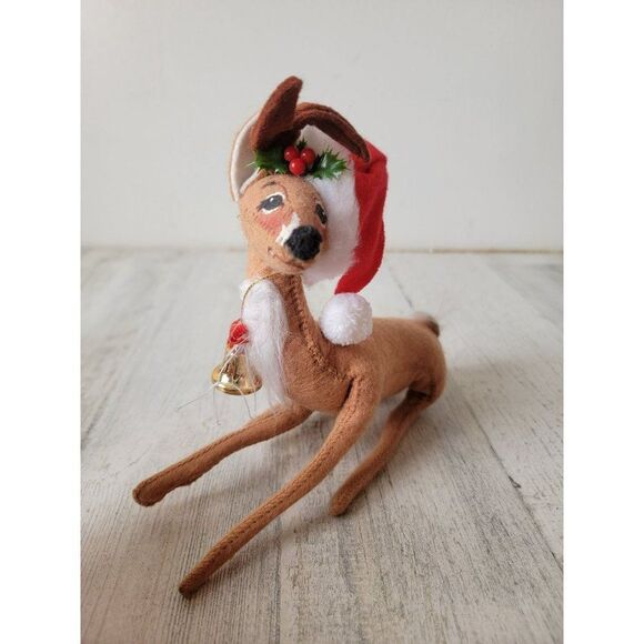 Annalee 1994 male reindeer Bell plush Xmas decor - Picture 1 of 6